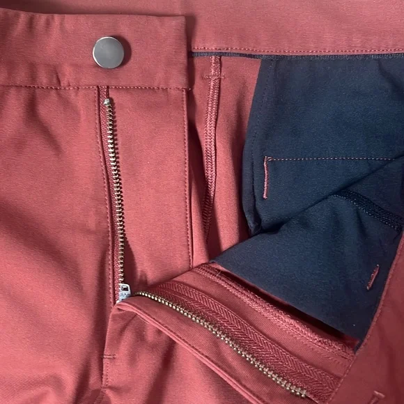 Men's Lululemon Brick/Rust Pants 34” waist - Picture 3 of 4